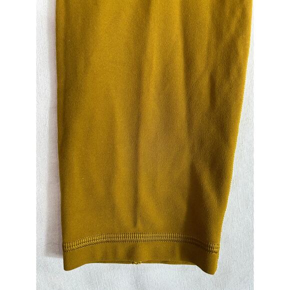 Lululemon Power Thru High Rise Crop 23" Gold Spice Size 6 - Picture 3 of 9